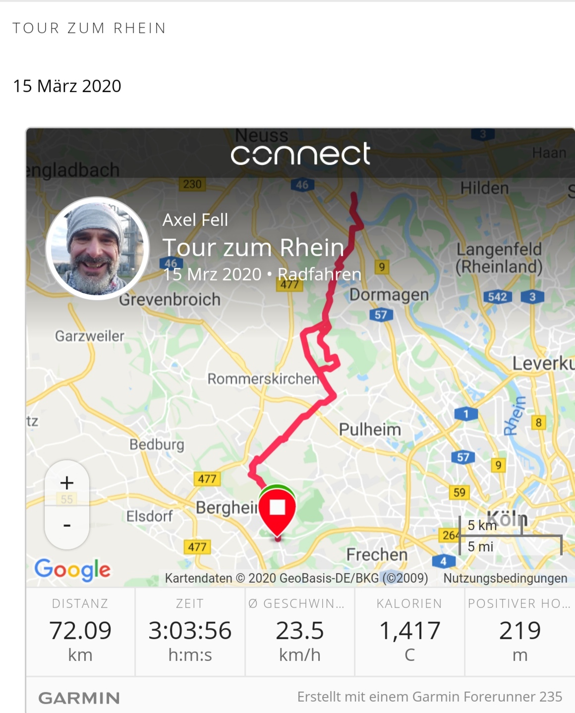 Eben mal kurz zum Rhein