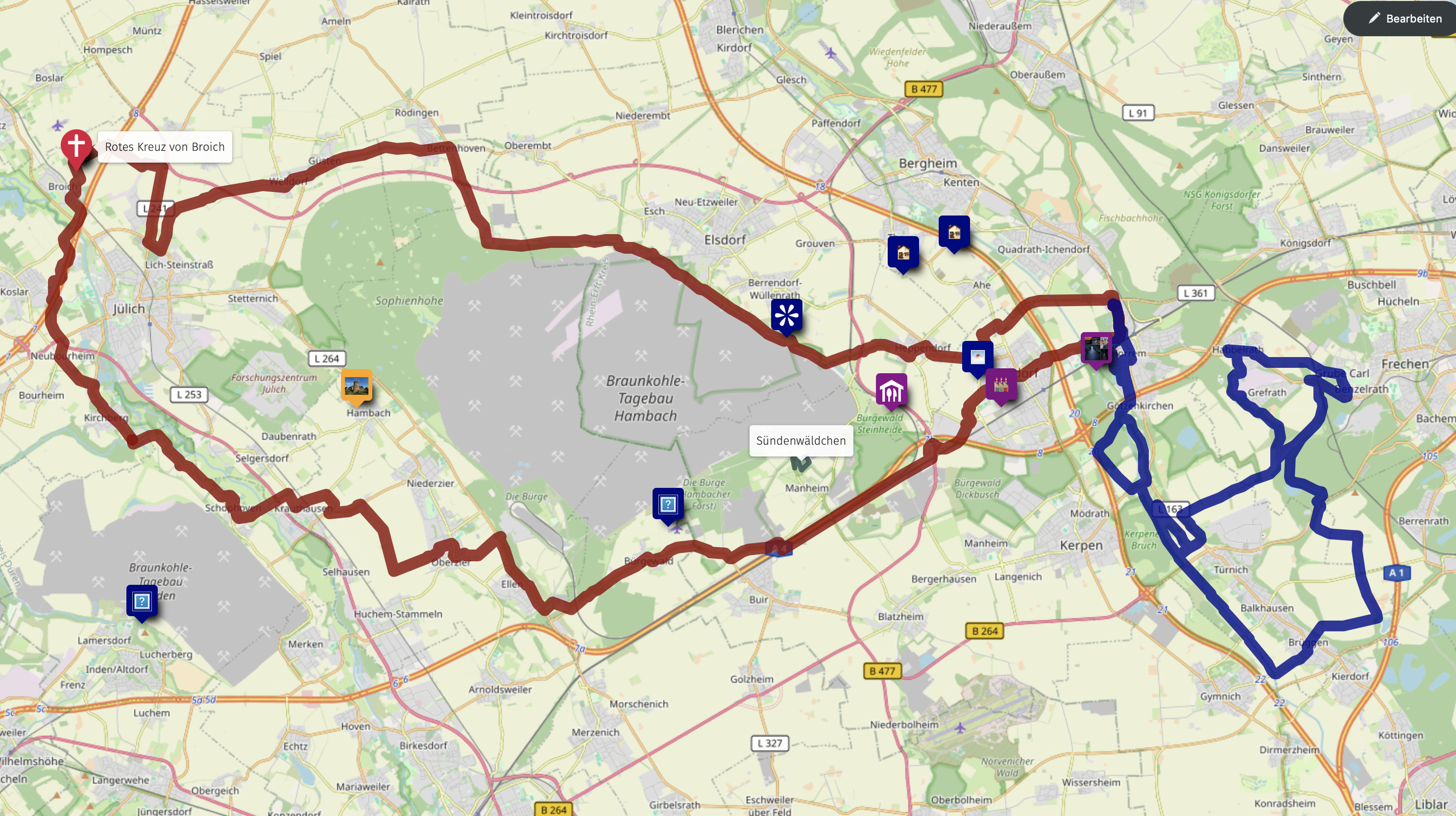OpenStreetMap als Teilersatz für Komoot