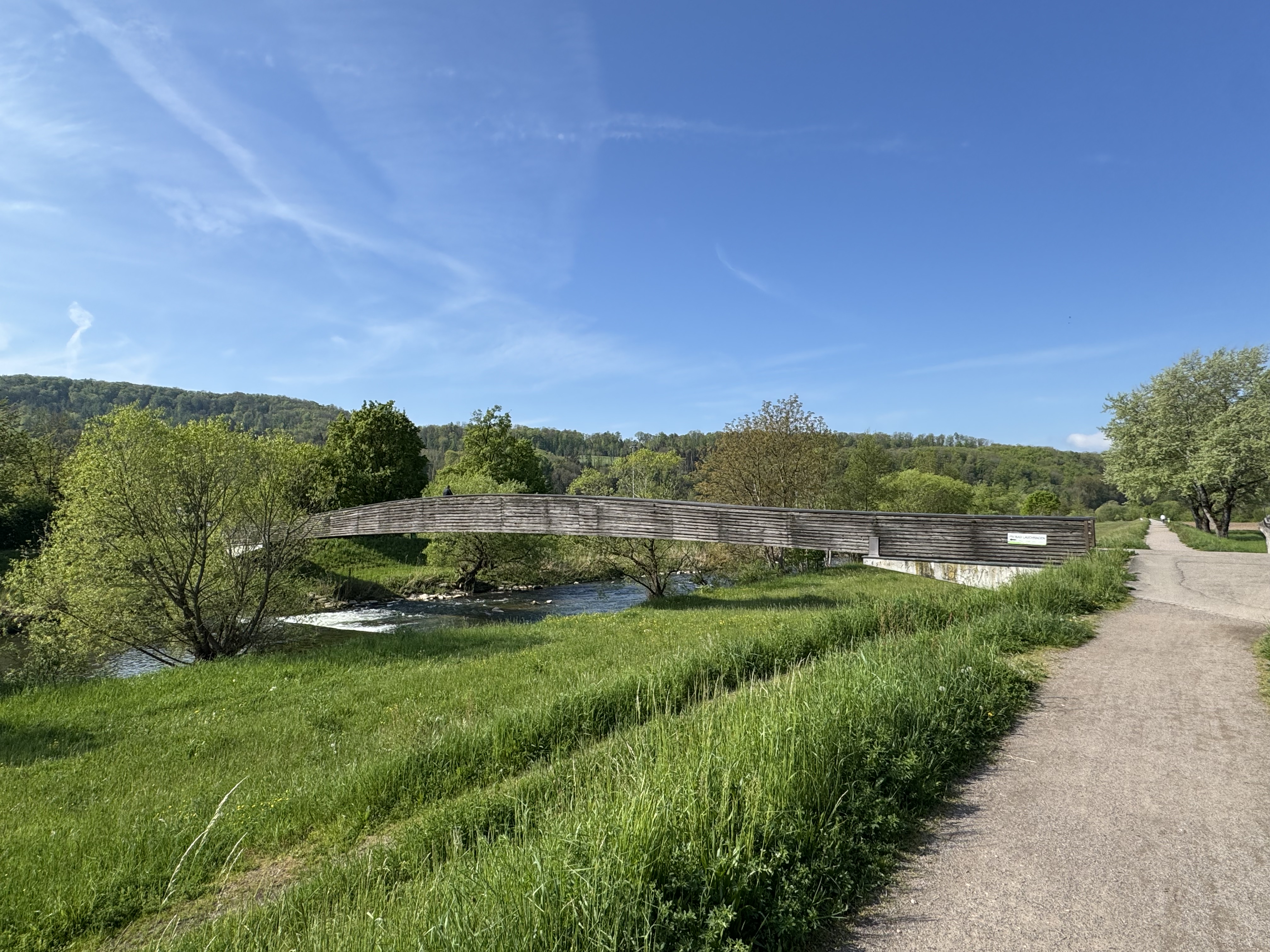 Hochrhein Region, Bild vom Radweg entlang der Wutach