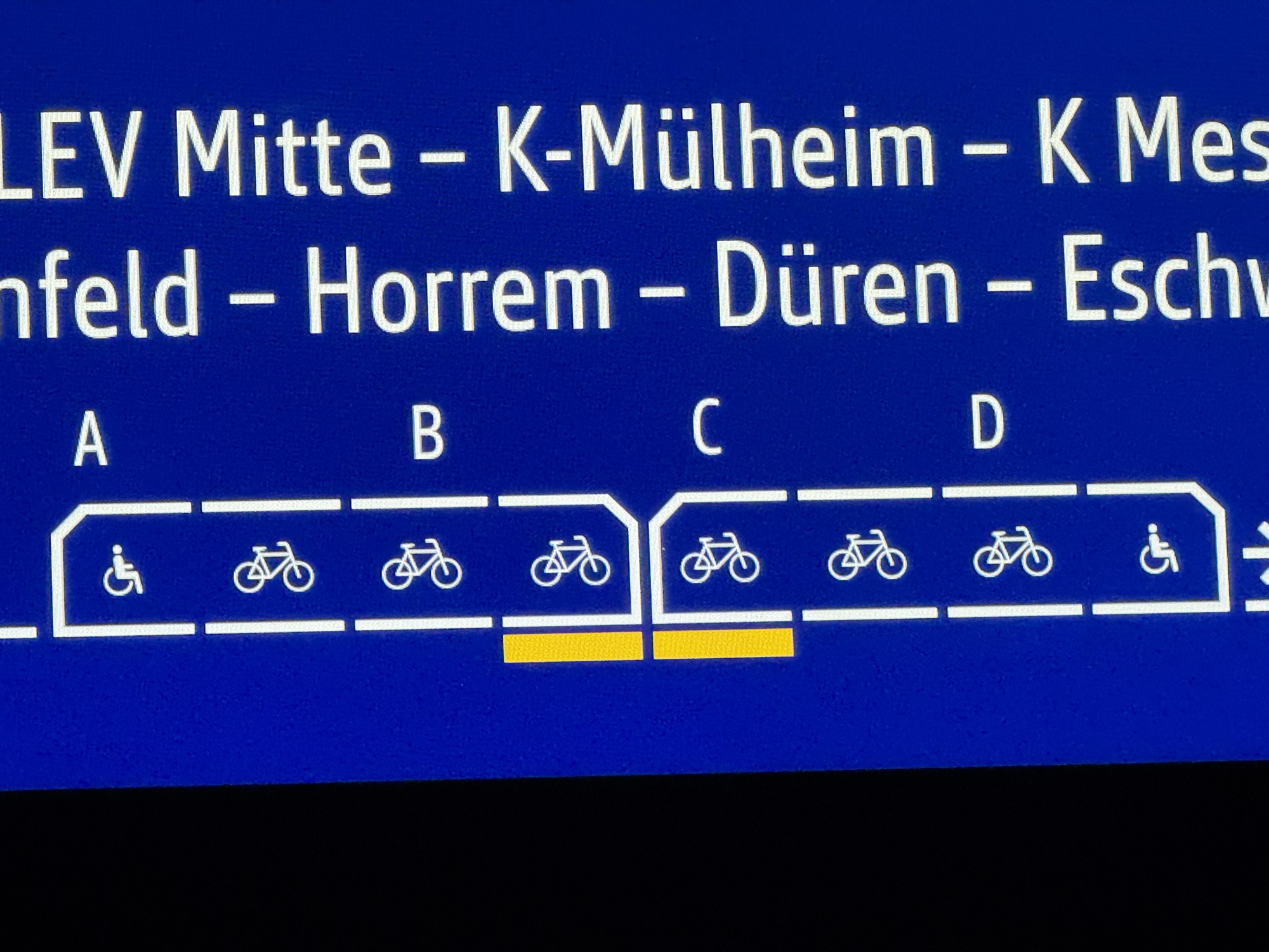 Rad in der Bahn