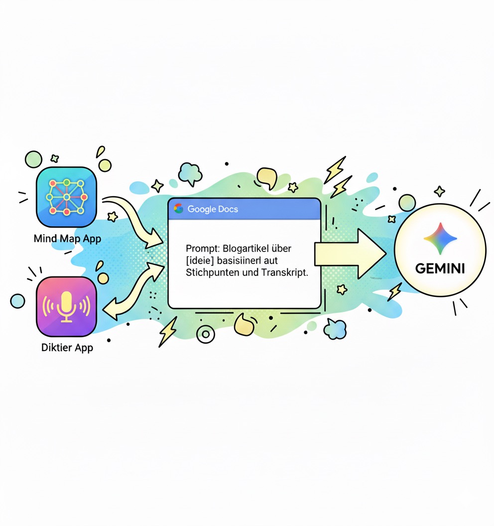 Vom Chaos-Text zum fertigen Post: Die 5 Schritte meiner KI-Blog-Produktion 🤯🚀