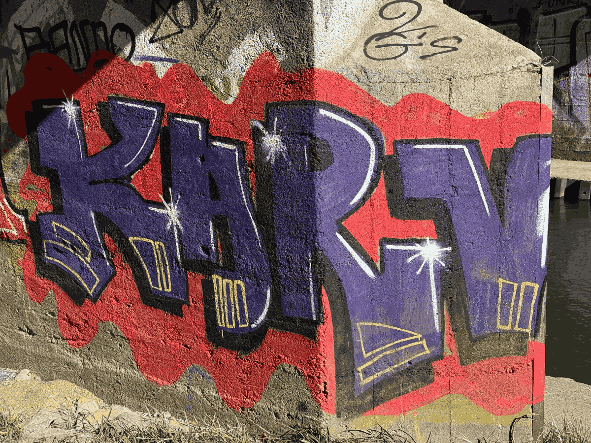 Das „KARV“-Graffiti: Eine lyrische Radtour entlang der Erft